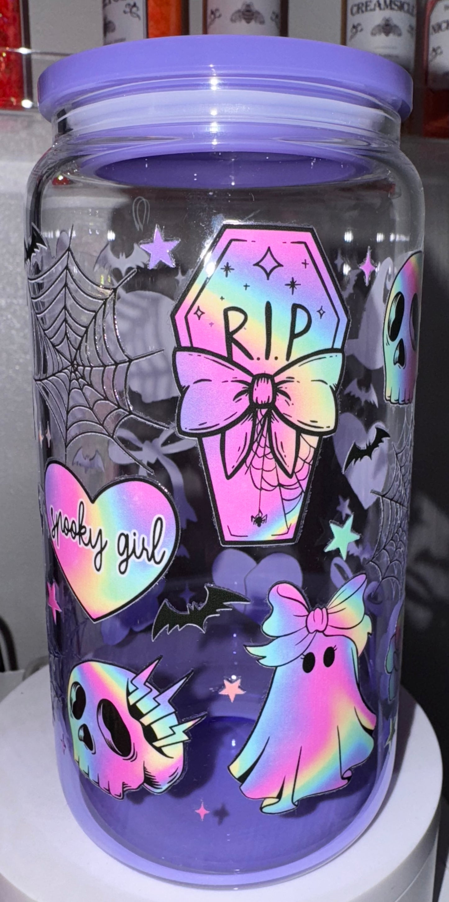 Purple Halloween Tumbler