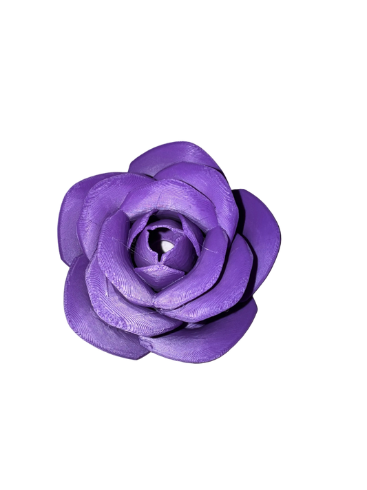 Dark Purple Rose 3D Lid Topper (24oz only)