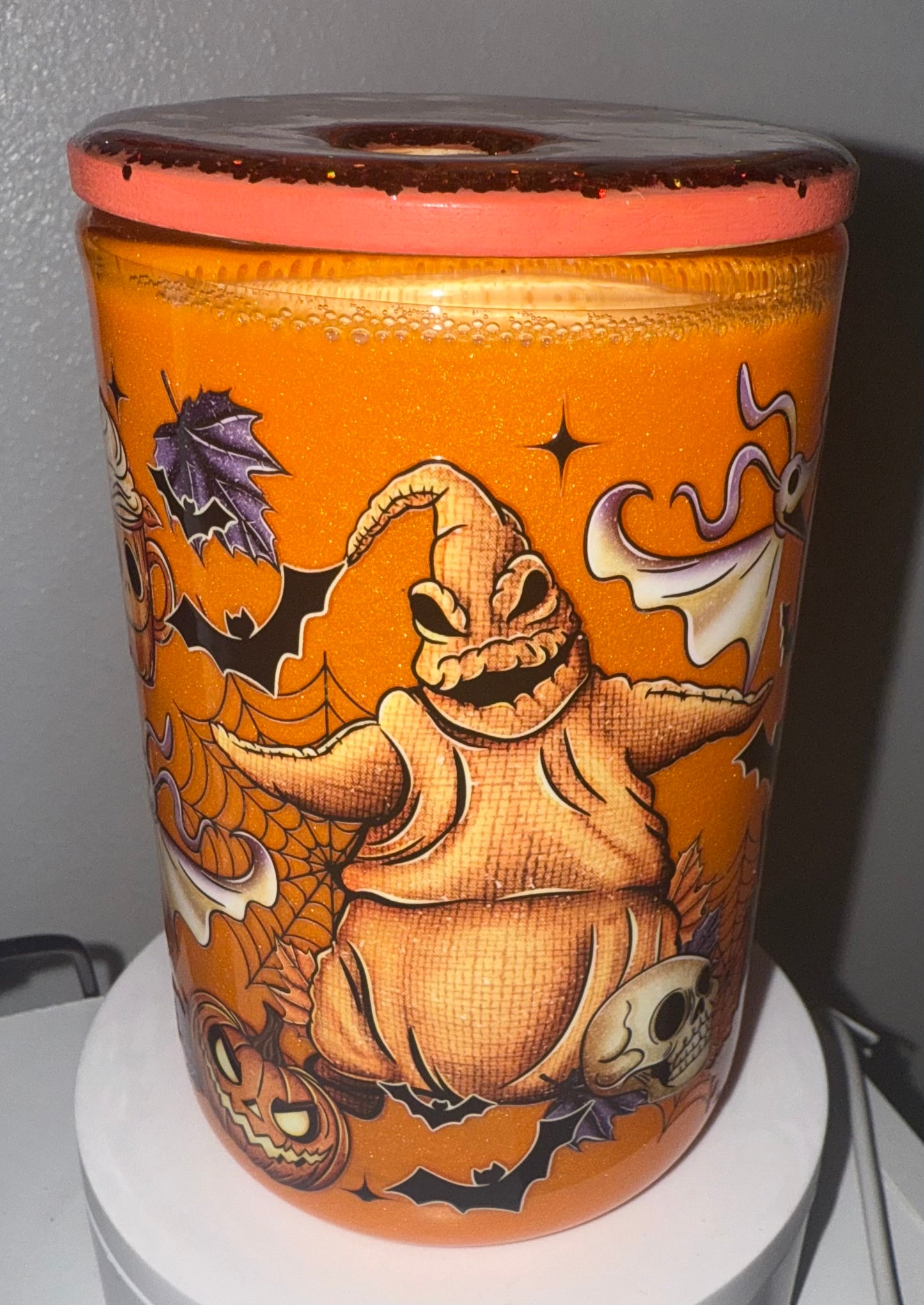 Oogie Orange MICA mug snow globe