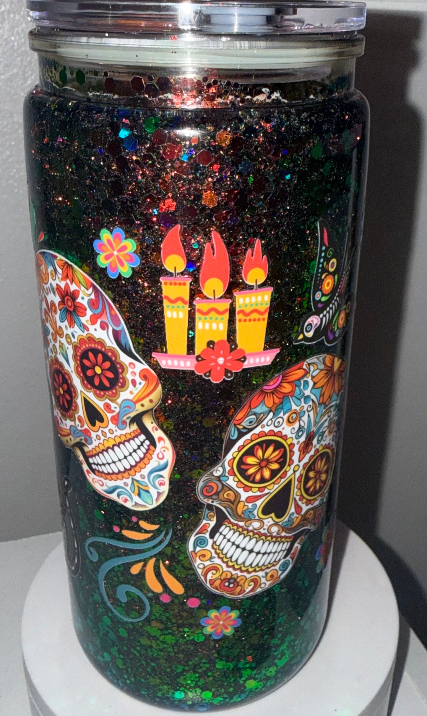 Sugar Skull Snow Globe