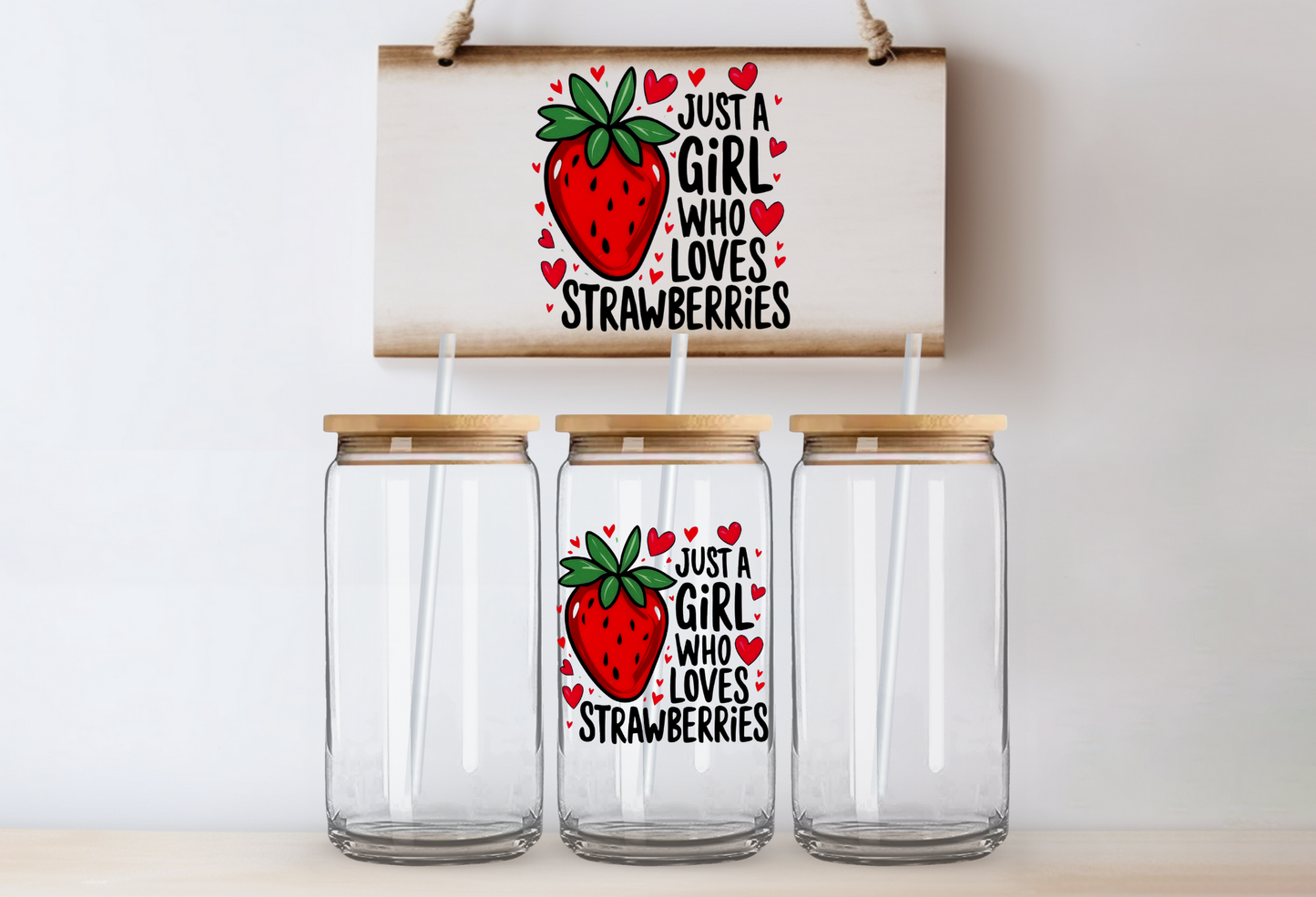 Strawberry Girl Decal