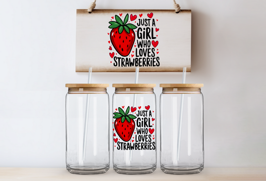 Strawberry Girl Decal