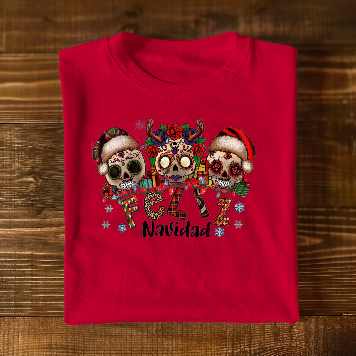 Feliz Navidad Skulls