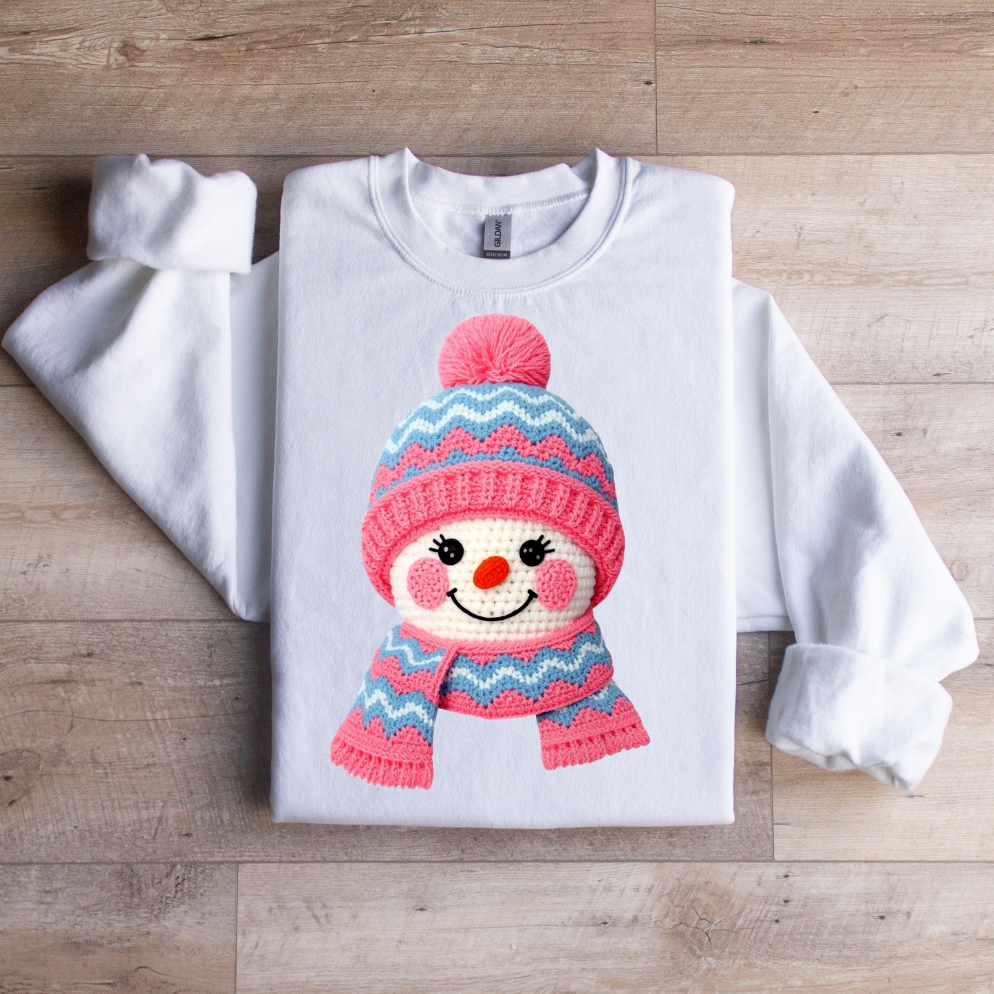 Pink Snowman Sweatshirt