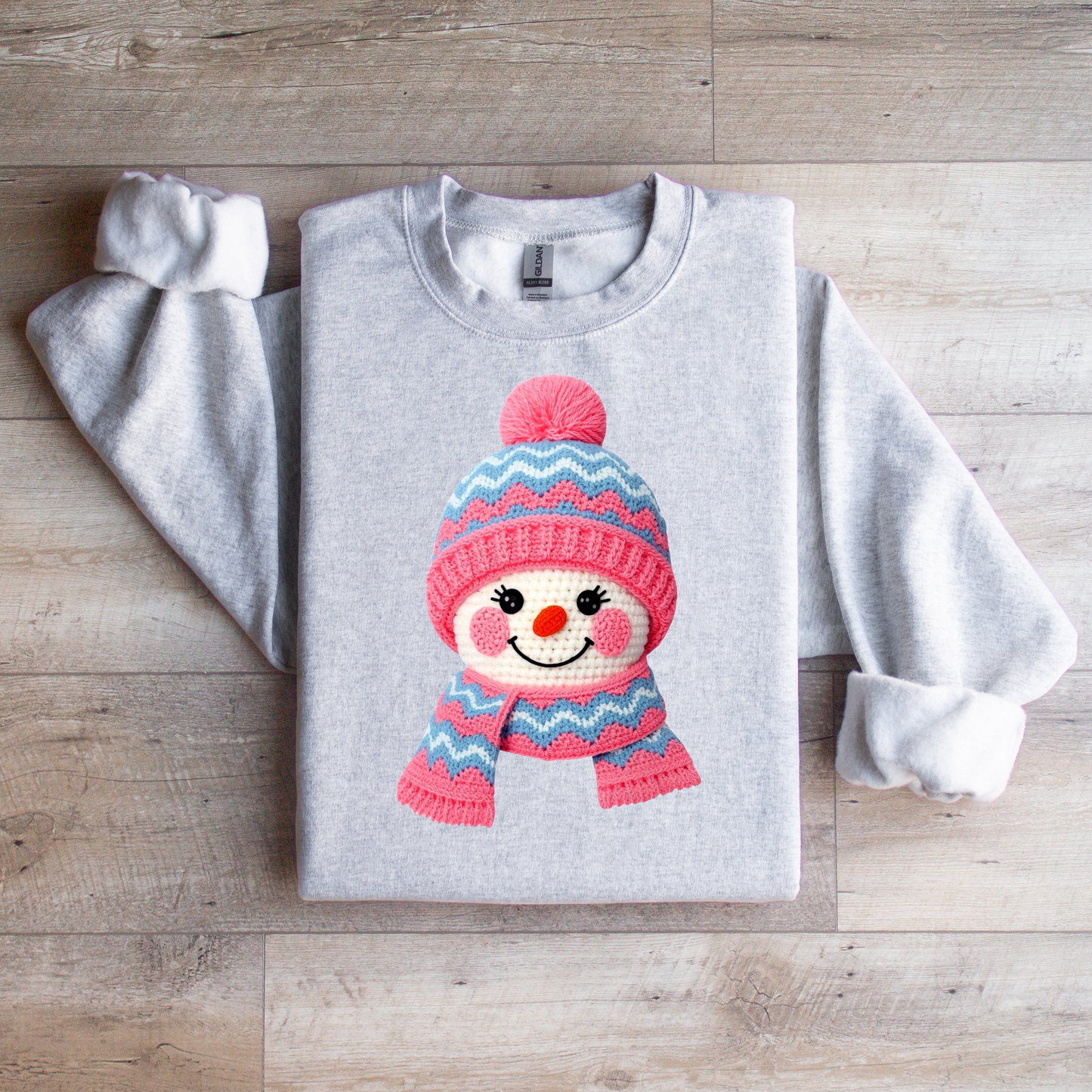 Pink Snowman Sweatshirt