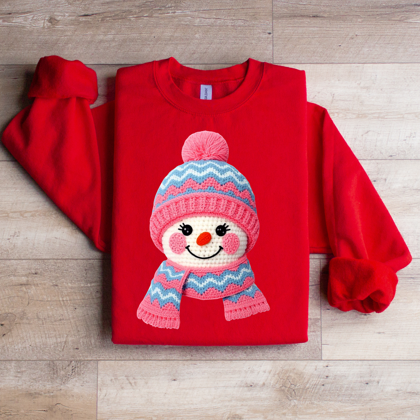 Pink Snowman Sweatshirt