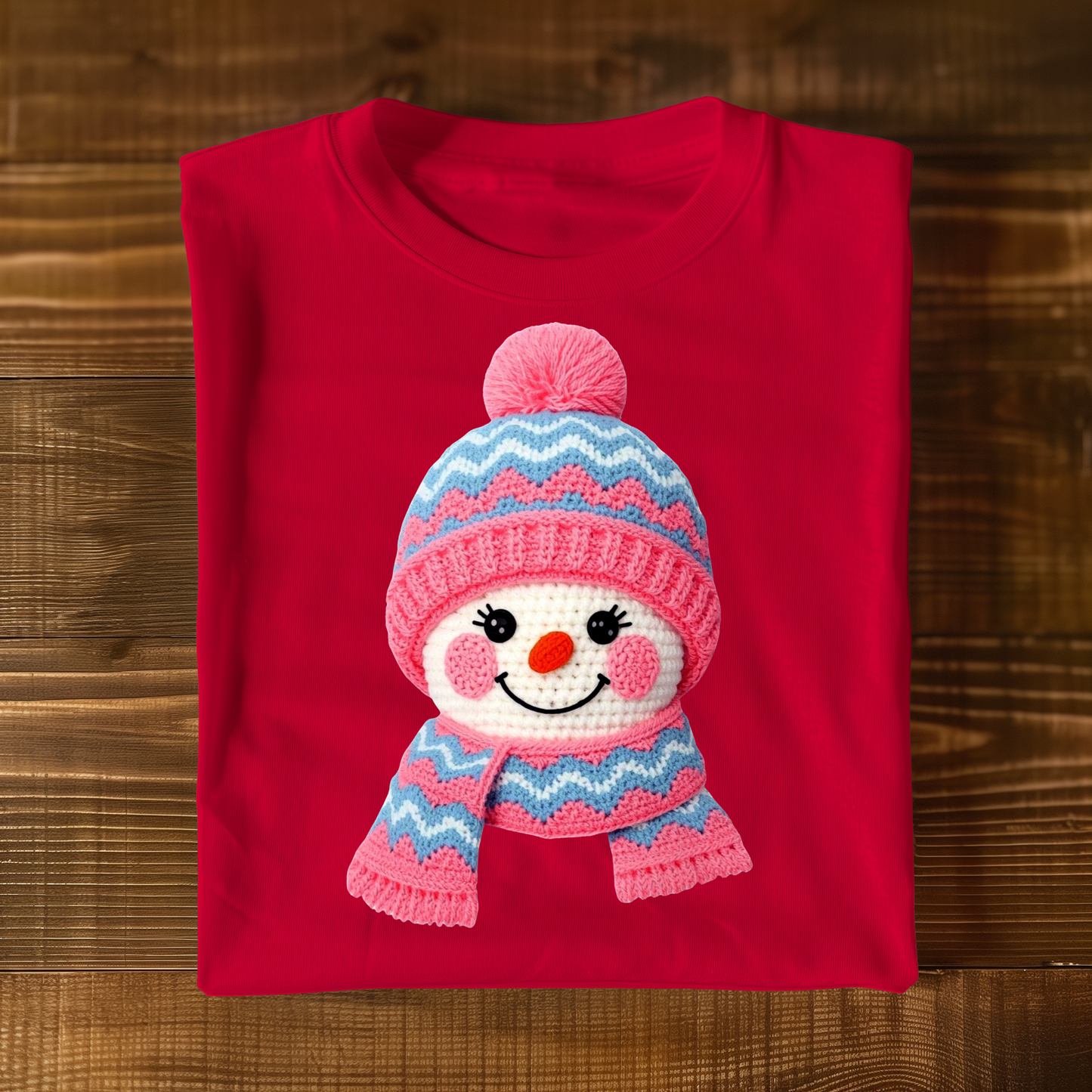 Pink Snowman T-shirt
