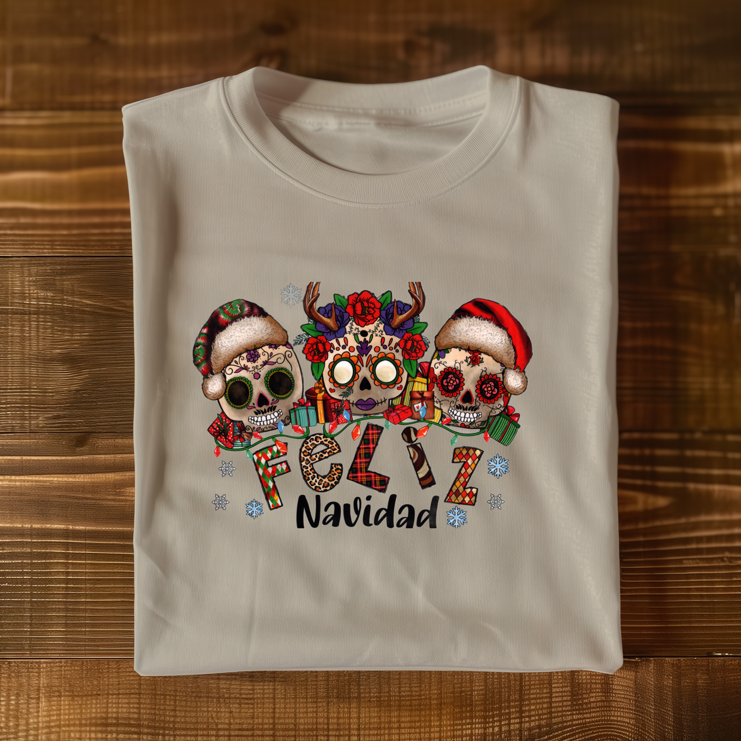 Feliz Navidad Skulls