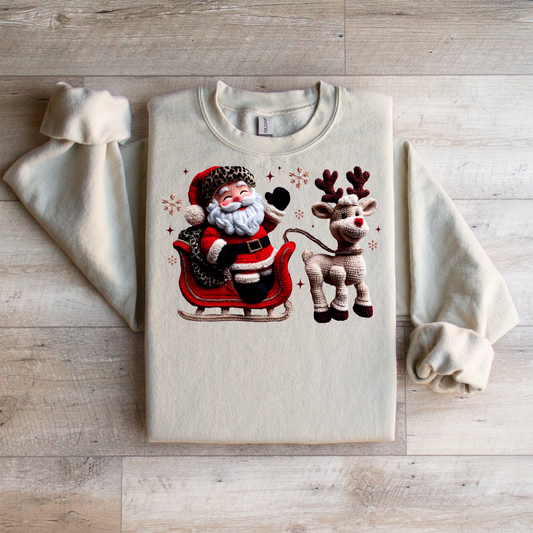 Santa and Rudolph Sweatshirt