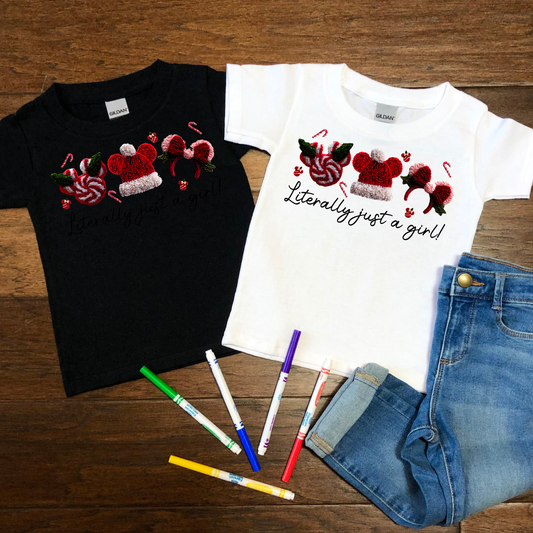 Literally Just A Girl Kids T-shirt