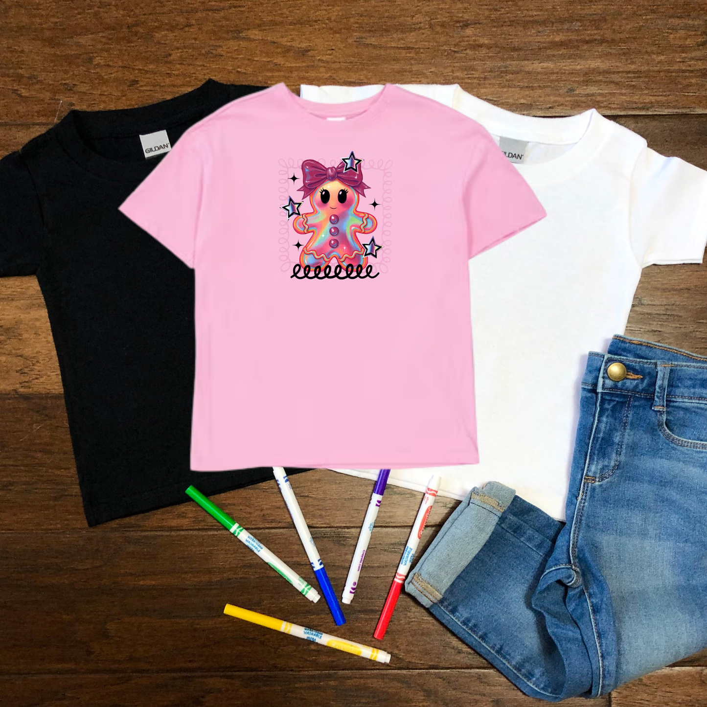 Colorful Gingerbread Kids T-shirt