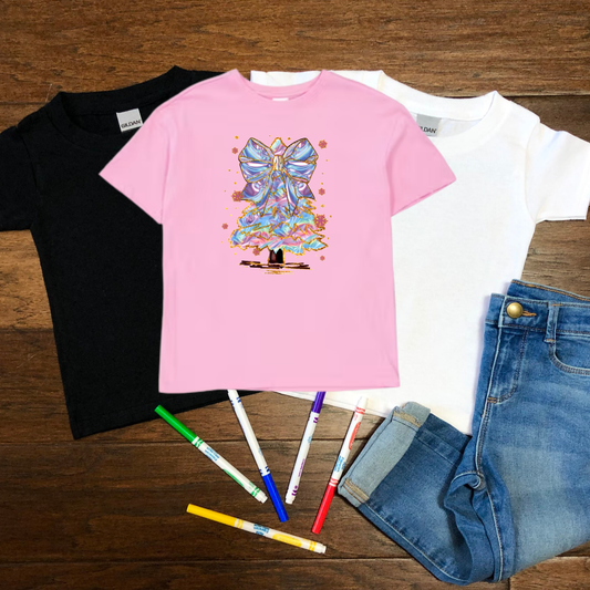 Colorful Christmas Tree Kids T-shirt