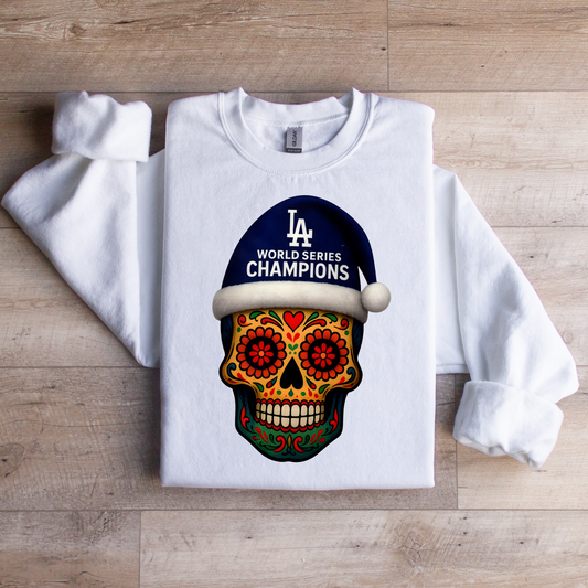 Dodgers Skull Sweatshirt