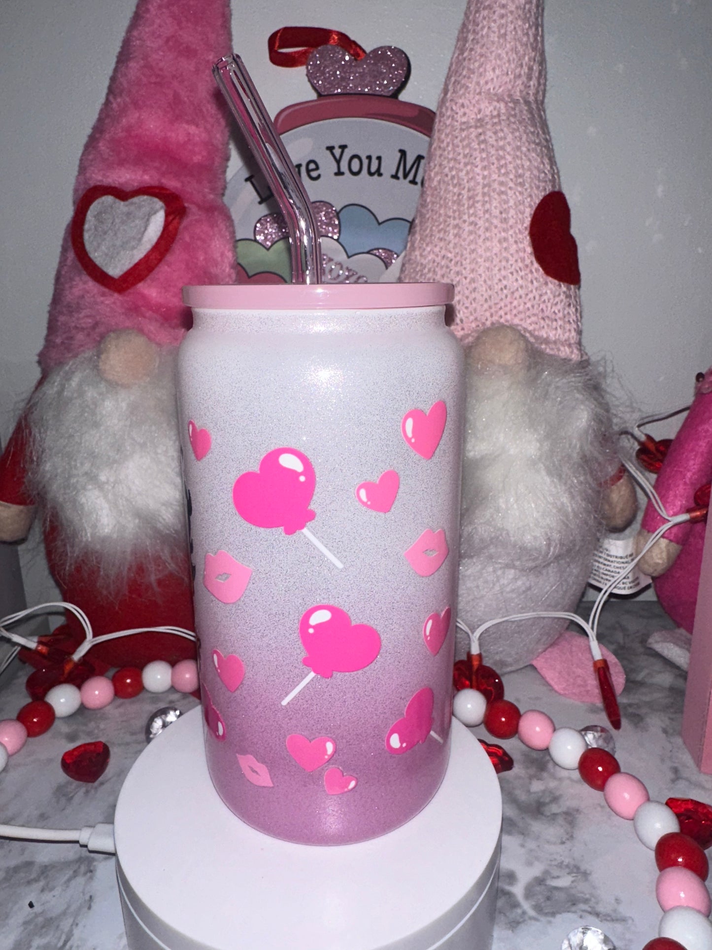BB Pretty in Pink Glass Tumbler