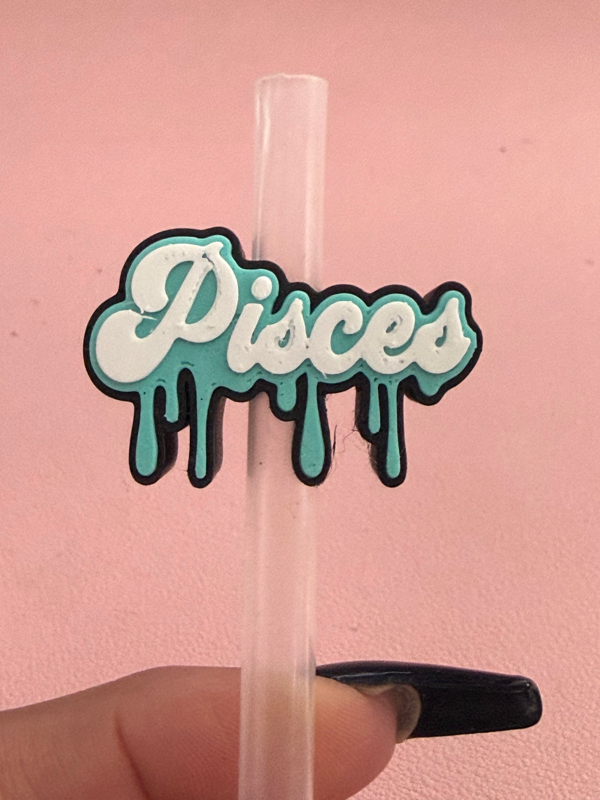 Pisces 3D Straw Topper