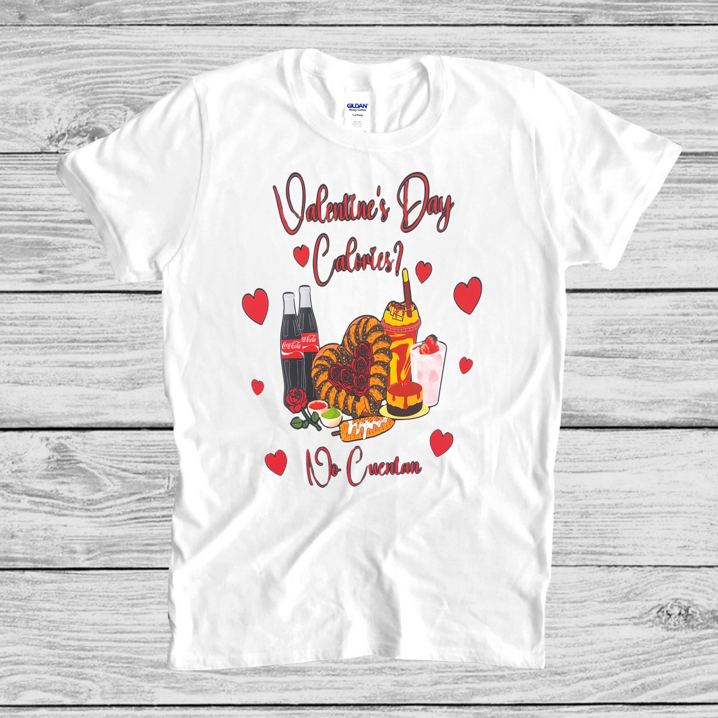 V-day Calories Dont Count T-shirt