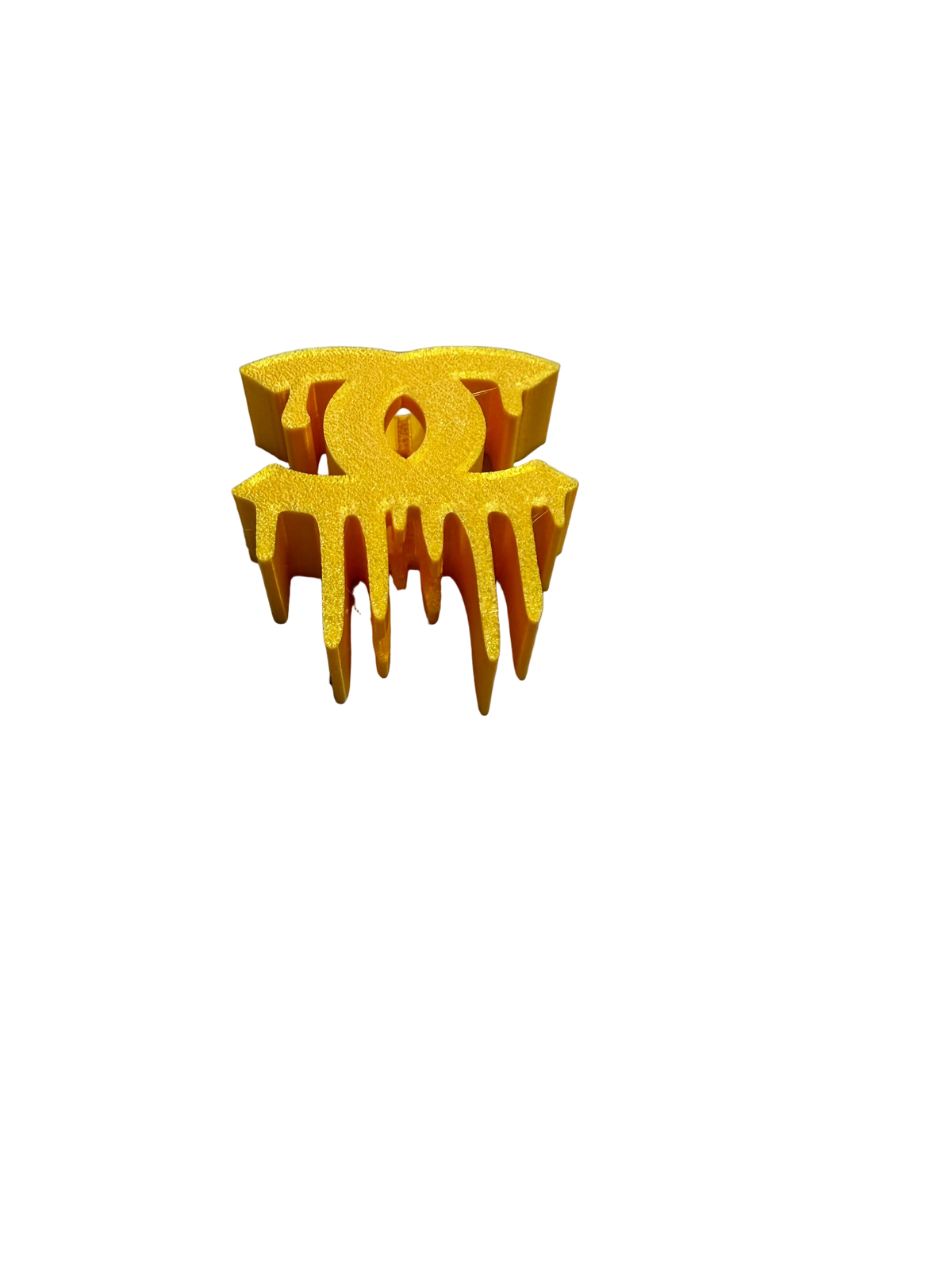 Gold CC 3D Straw Topper