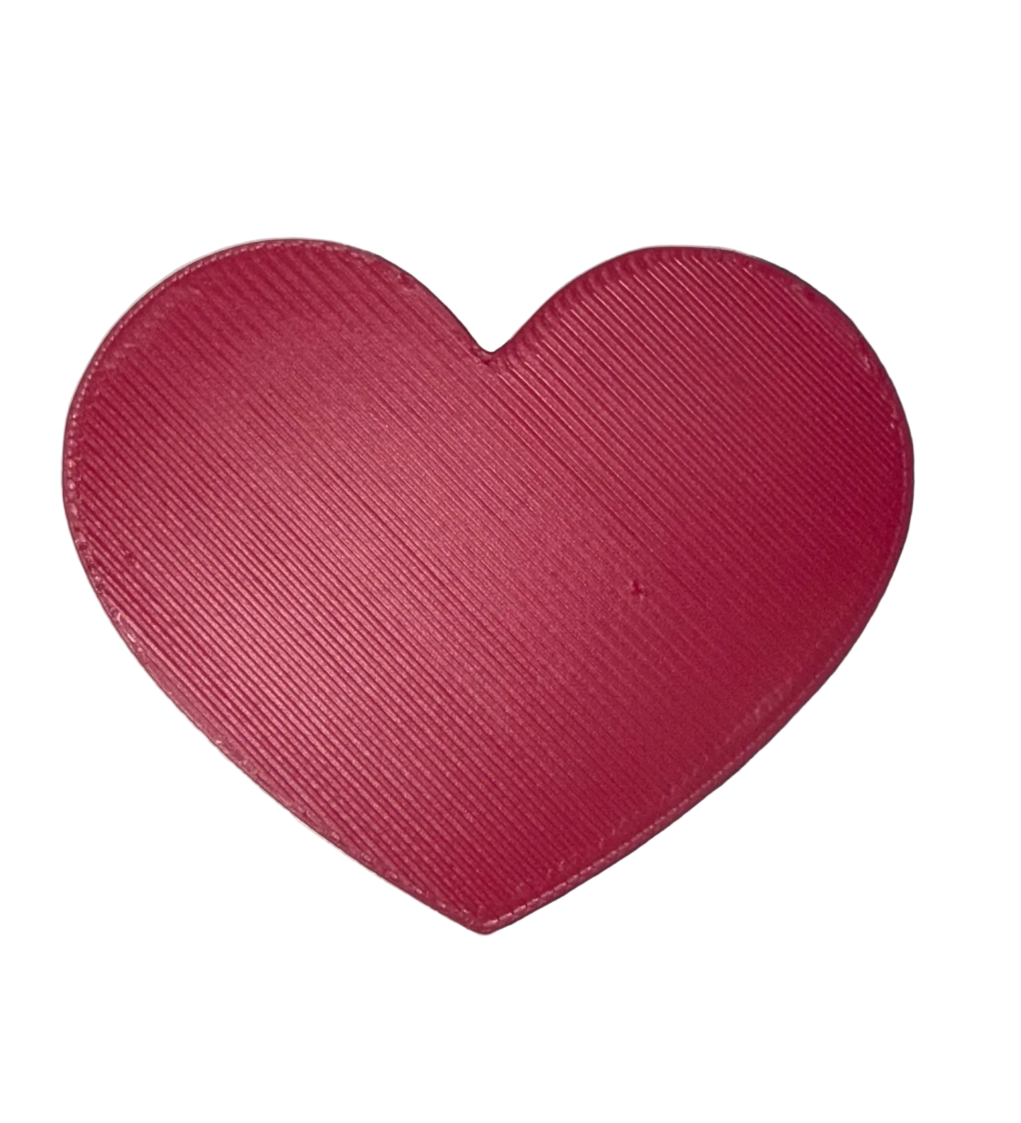 Hot Pink Heart 3D Straw Topper