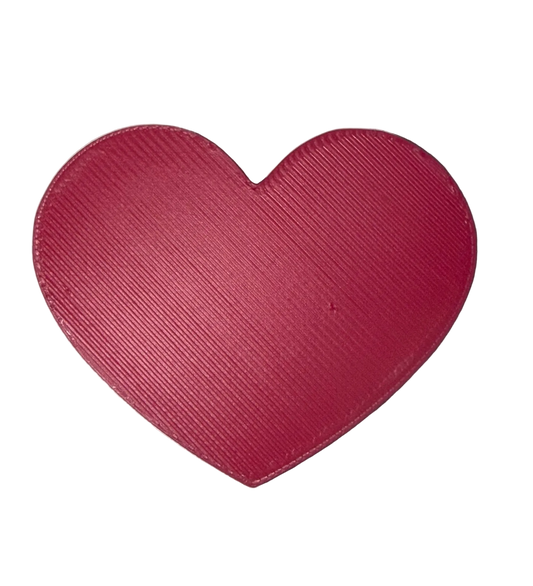 Hot Pink Heart 3D Straw Topper