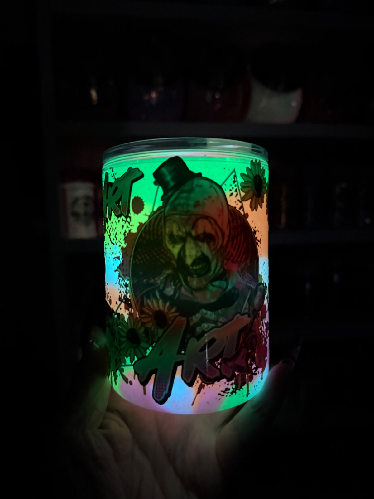 Terrifier Glow in the Dark Mug Snow Globe Tumbler
