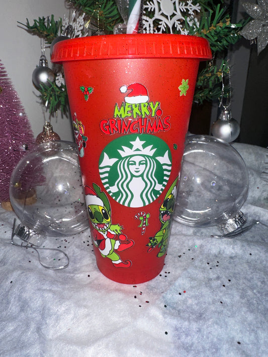Red Christmas Cold Cup