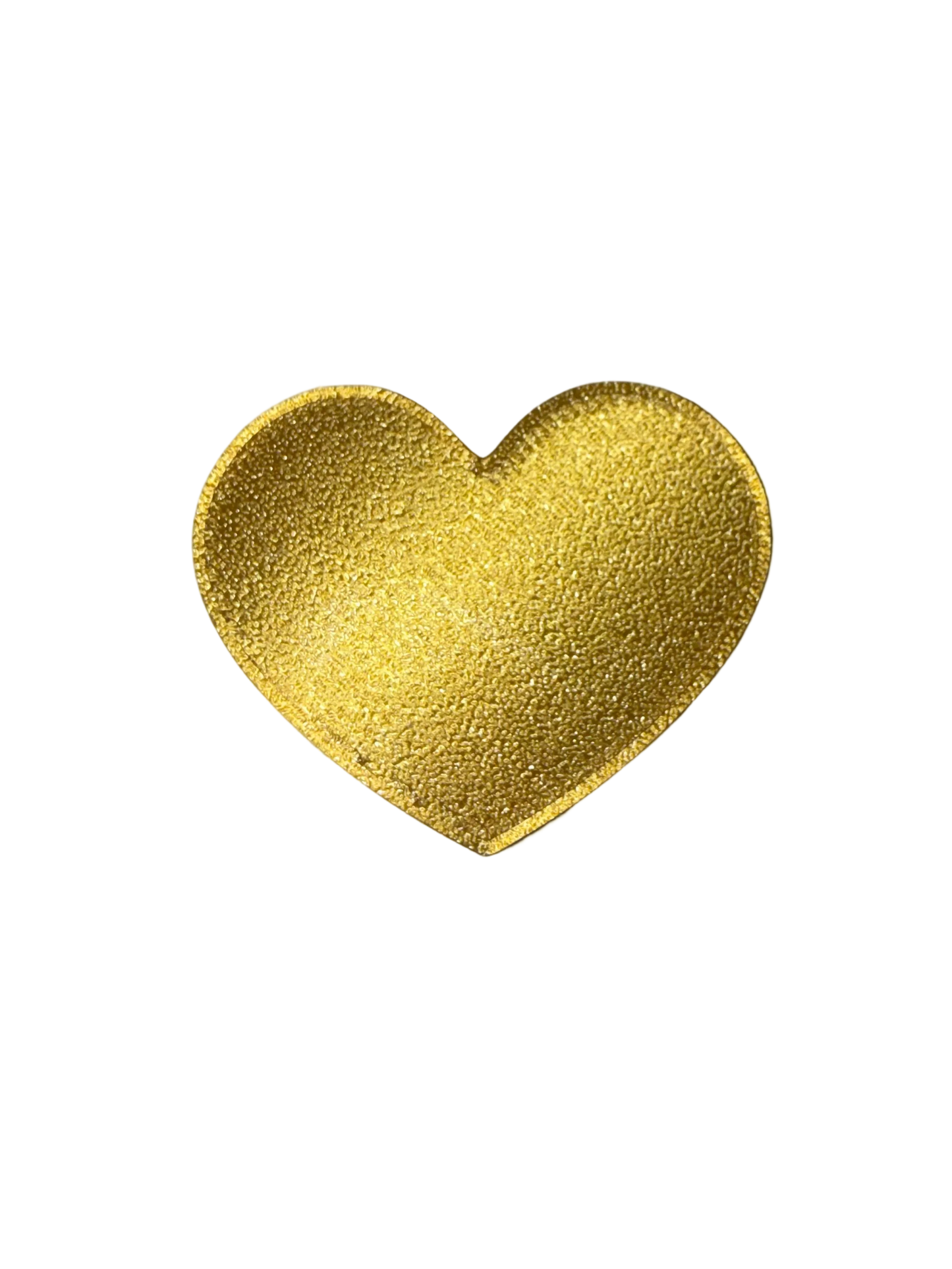 Gold Heart 3D Straw Topper