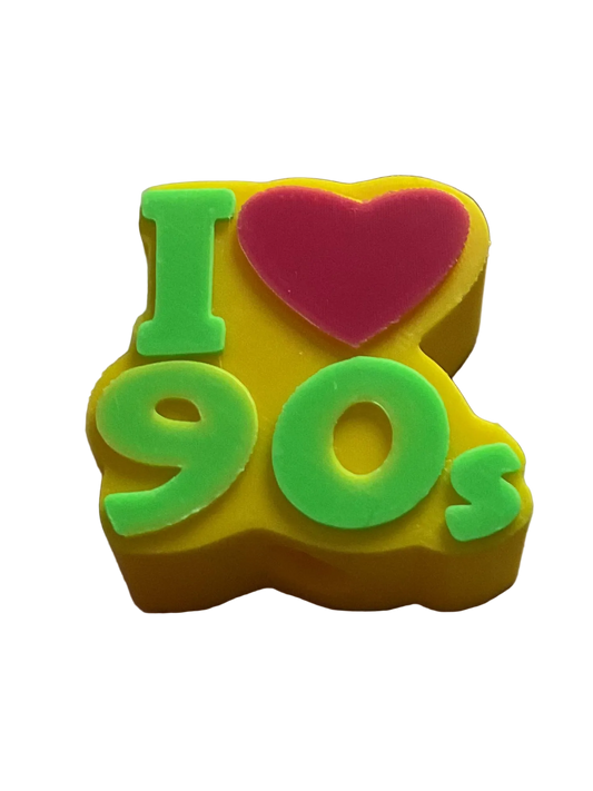 Love 90s 3D Straw Topper