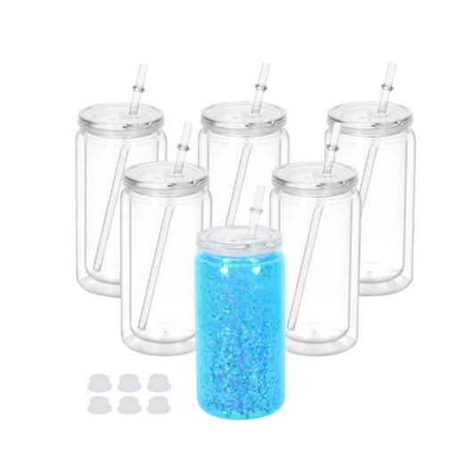 16oz Acrylic Snow Globe Blanks - 6pk