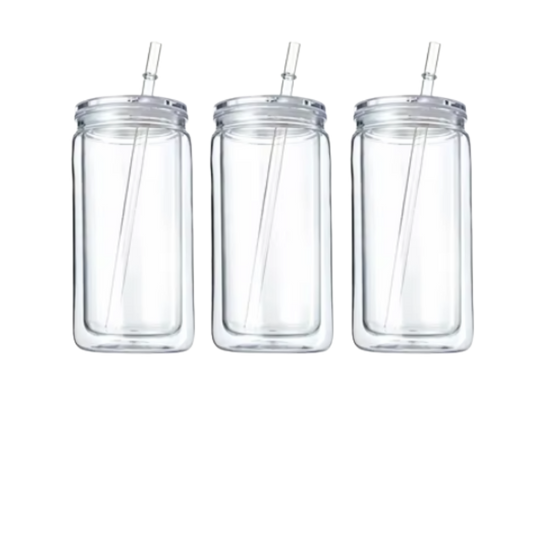 16oz Acrylic Snow Globe Blanks - 3pk