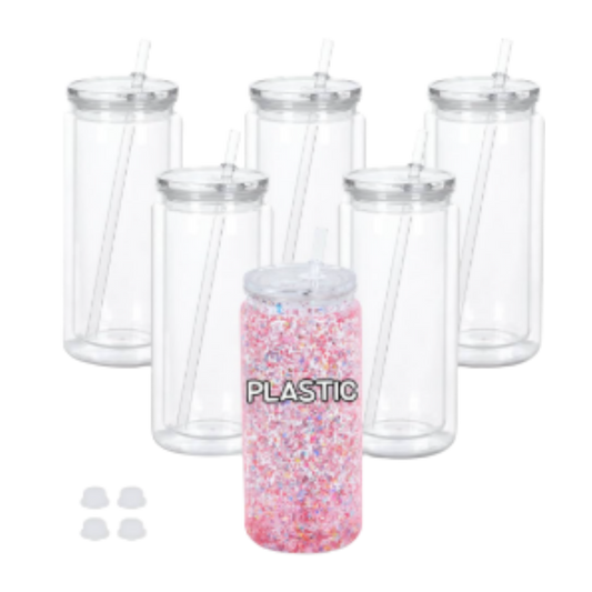 20oz Acrylic Snow Globe Blanks - 6pk