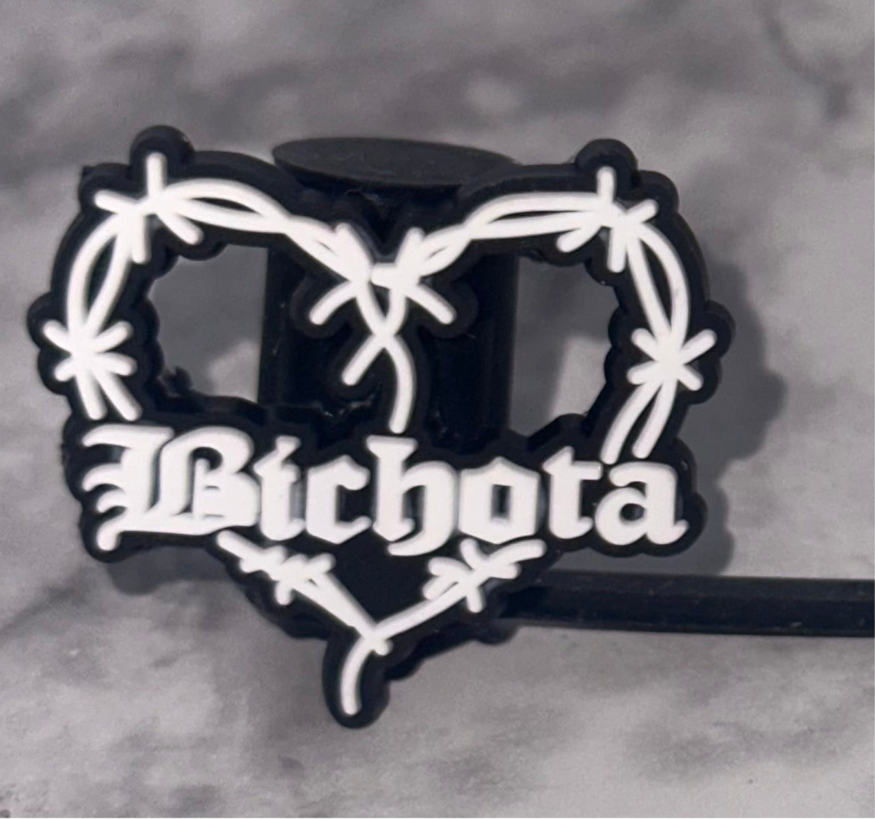 Black Bichota Straw Topper