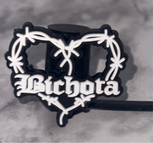 Black Bichota Straw Topper