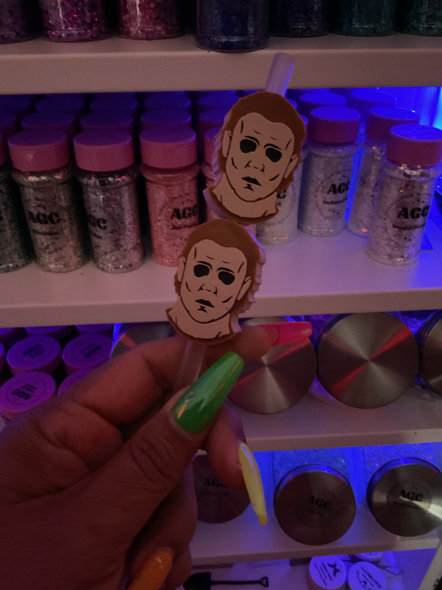 Michael 3D Straw Topper