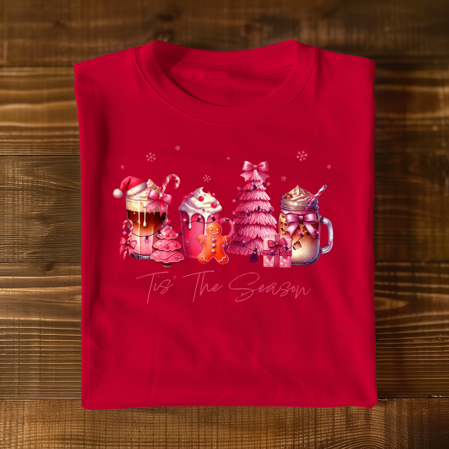 Pink Christmas T-shirt