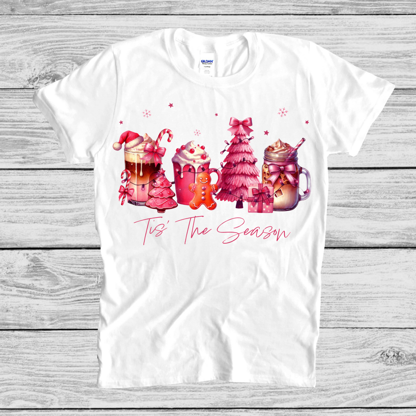 Pink Christmas T-shirt