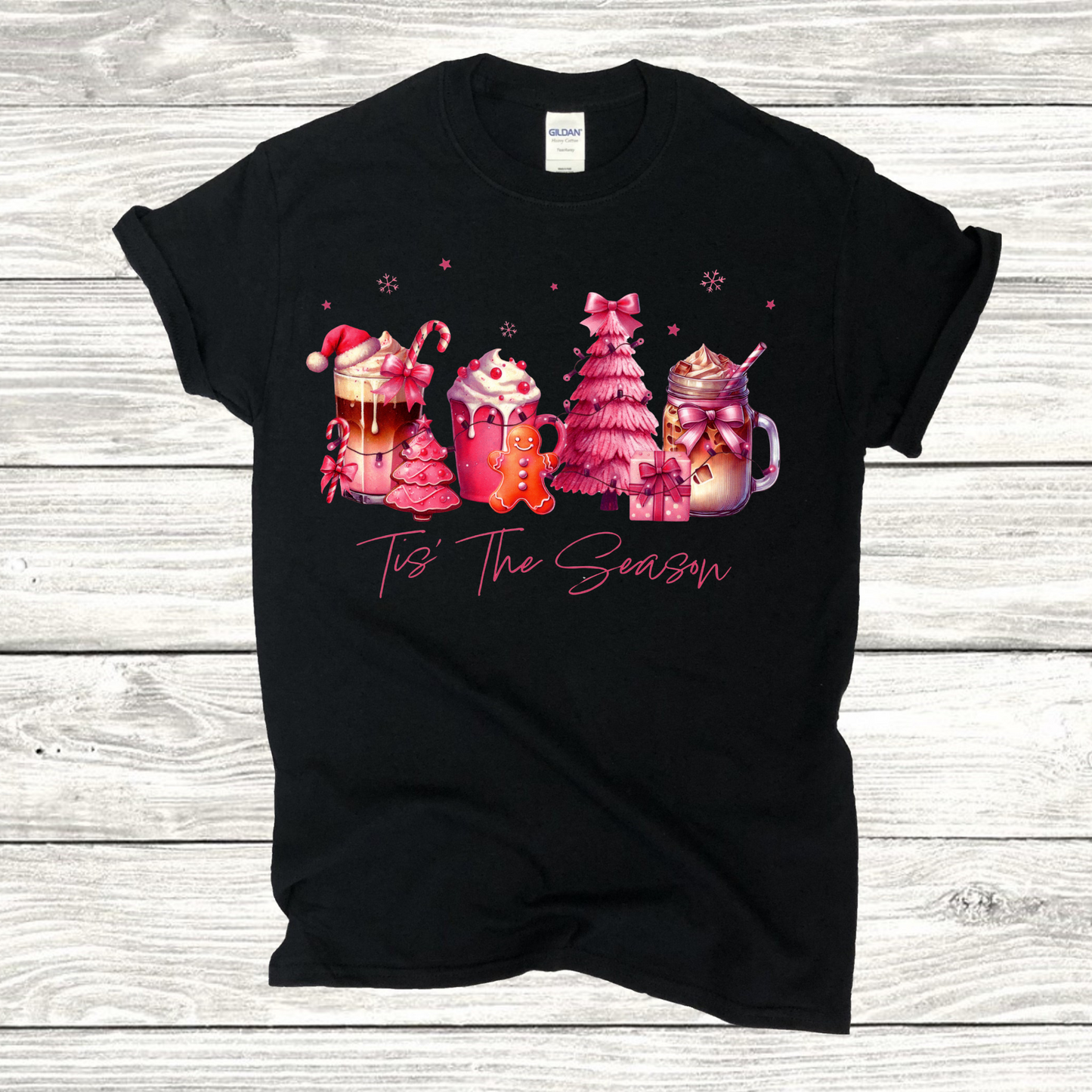 Pink Christmas T-shirt