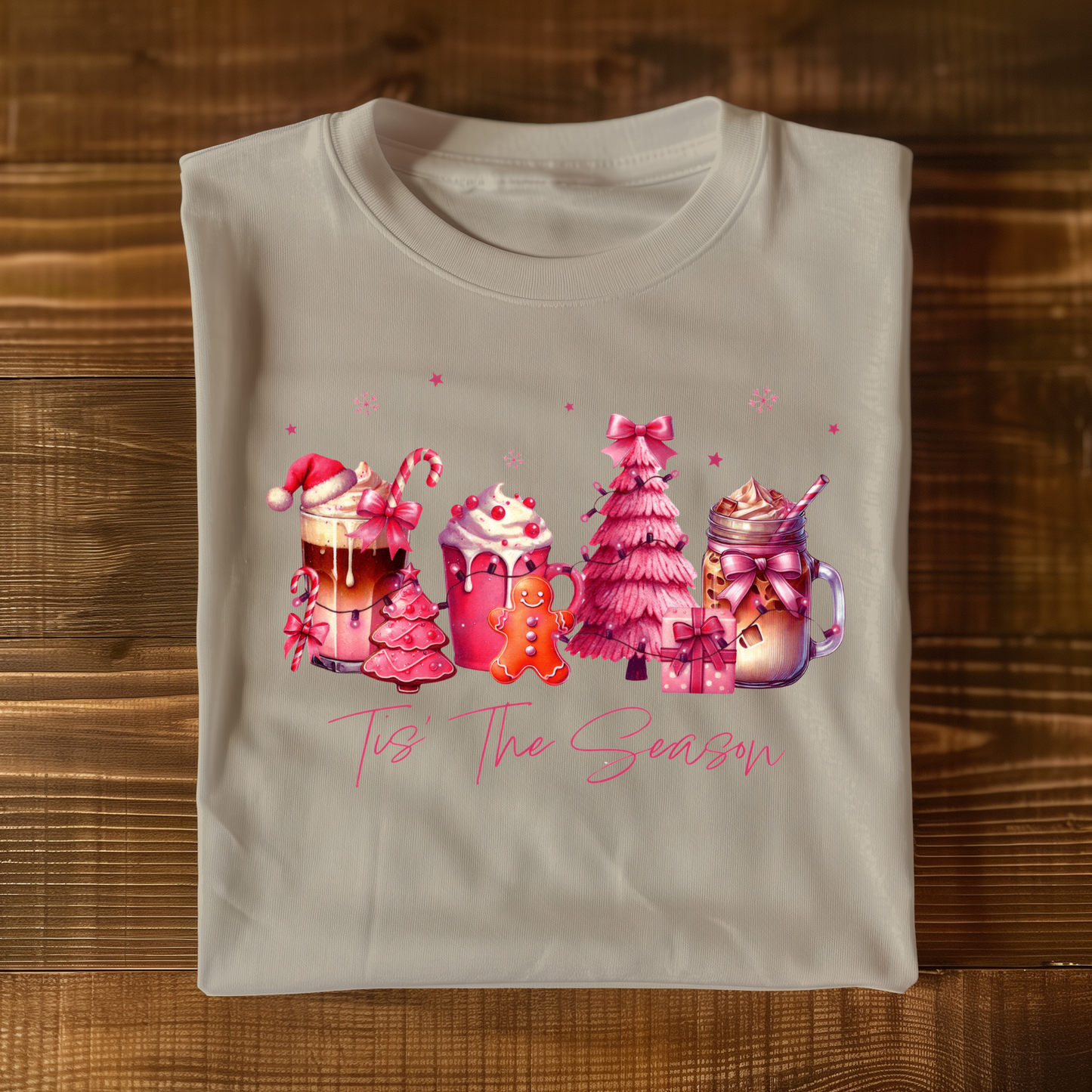 Pink Christmas T-shirt