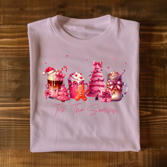 Pink Christmas T-shirt