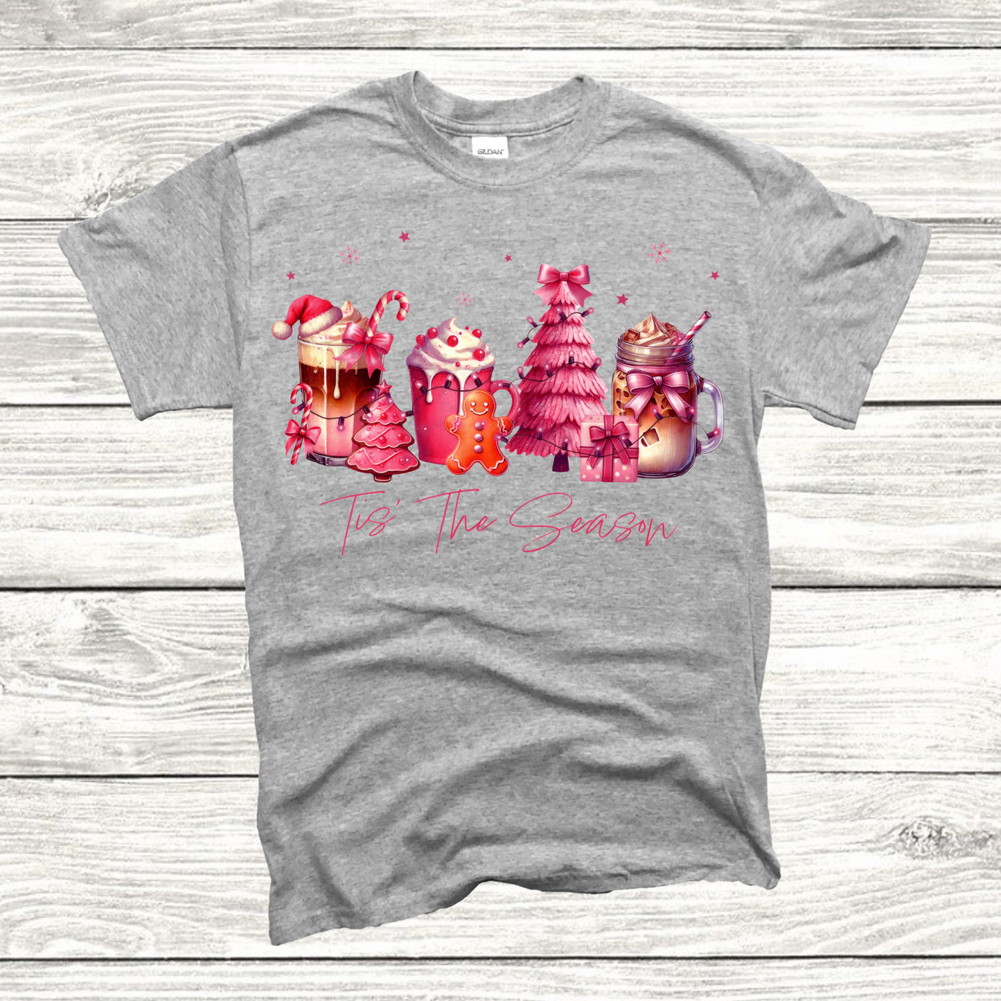 Pink Christmas T-shirt