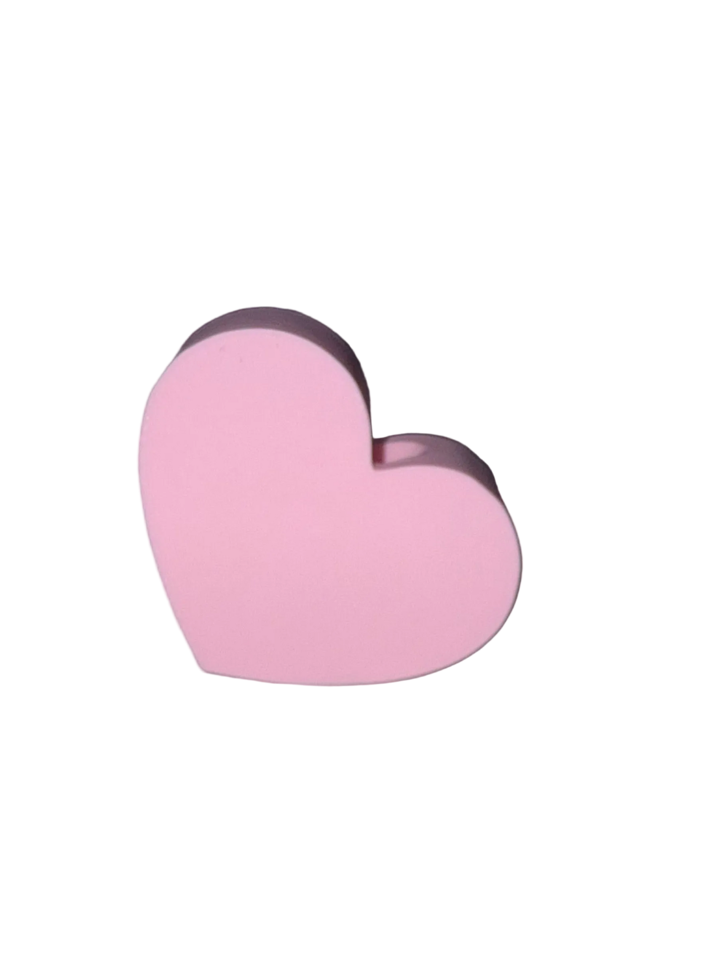Light Pink Heart 3D Straw Topper
