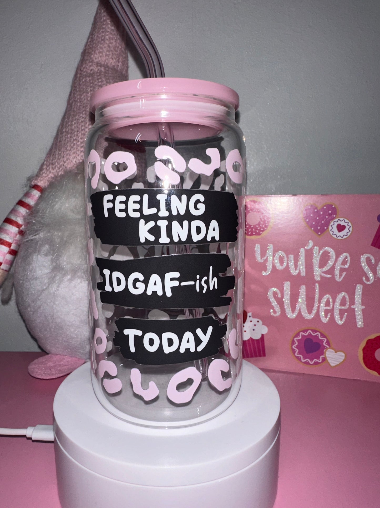 In Your Feels Glass Tumbler