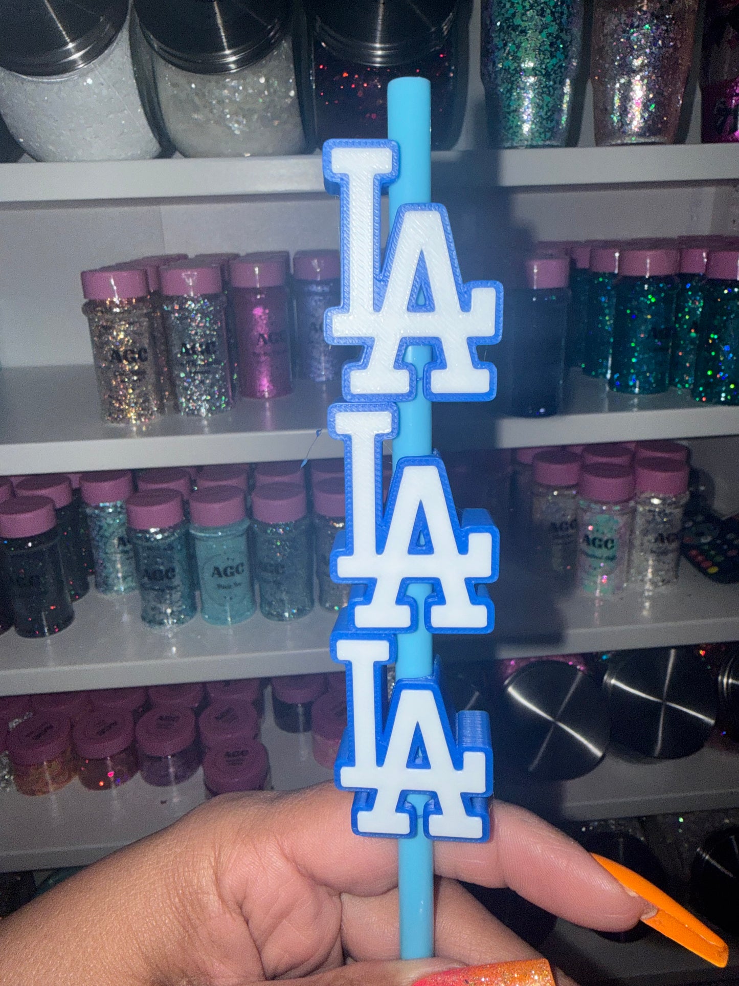 LA 3D Straw Topper