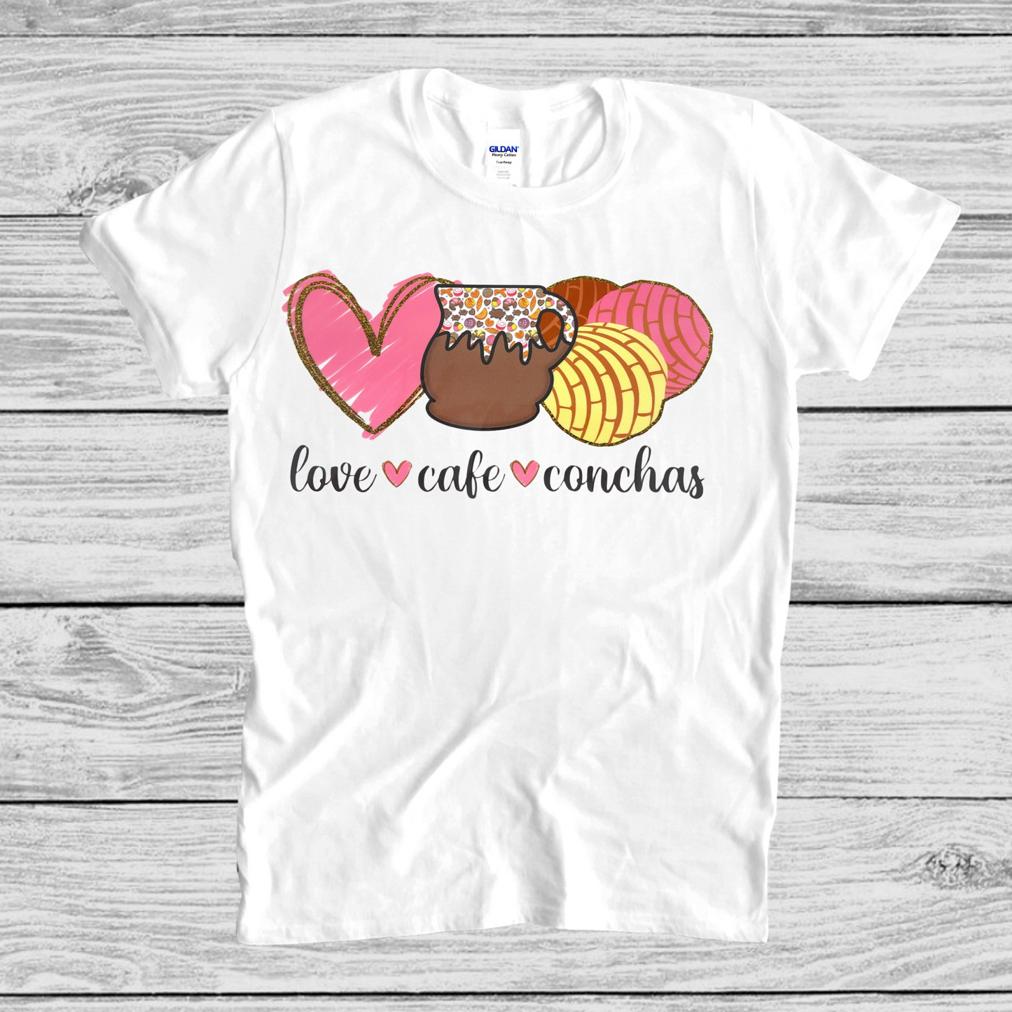 Love Coffee Conchas T-shirt