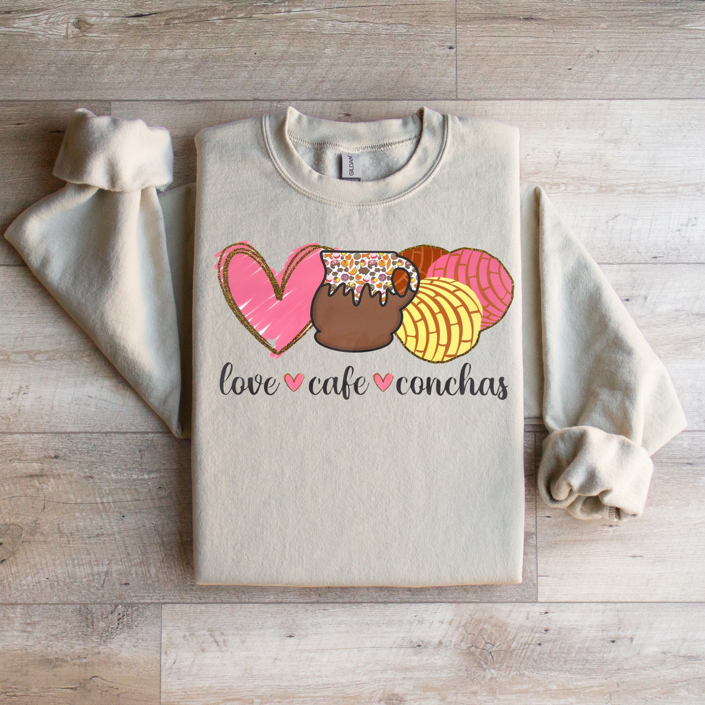 Love Coffee Conchas Sweatshirt