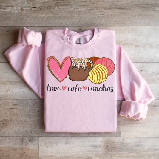 Love Coffee Conchas Sweatshirt
