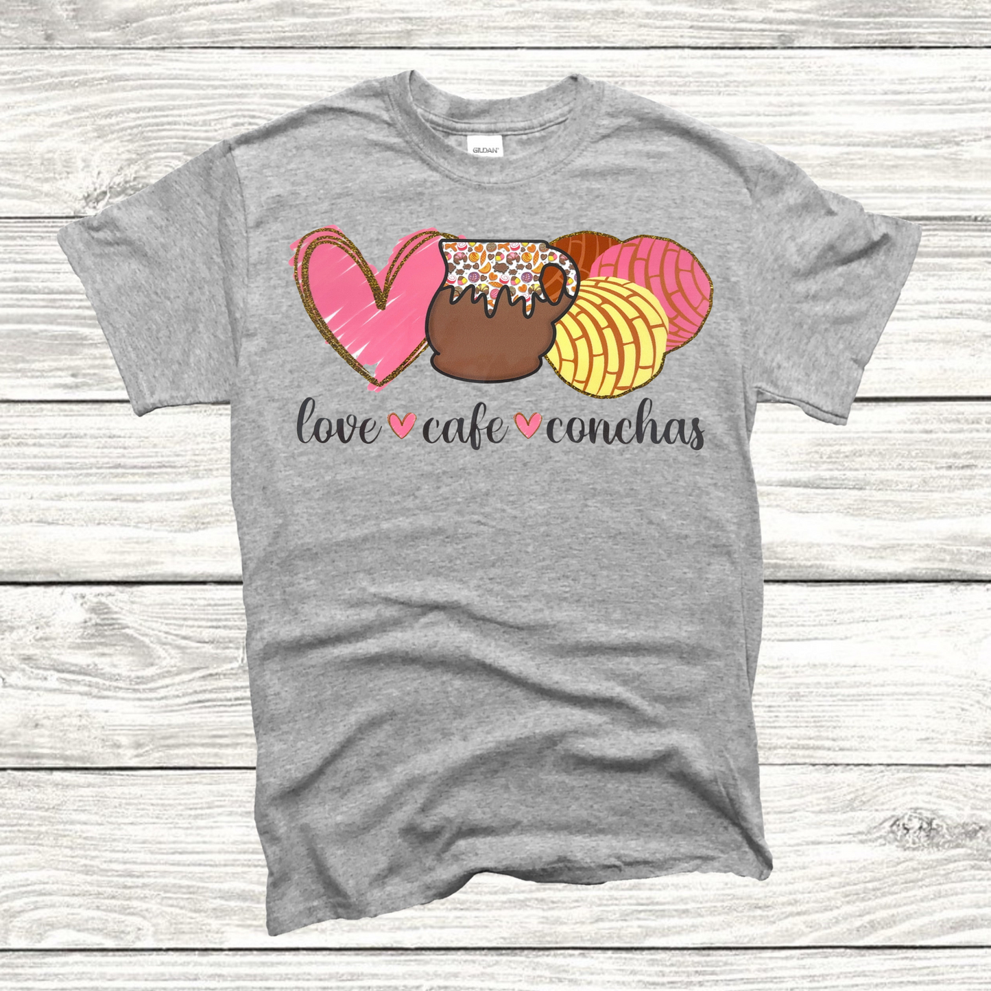 Love Coffee Conchas T-shirt