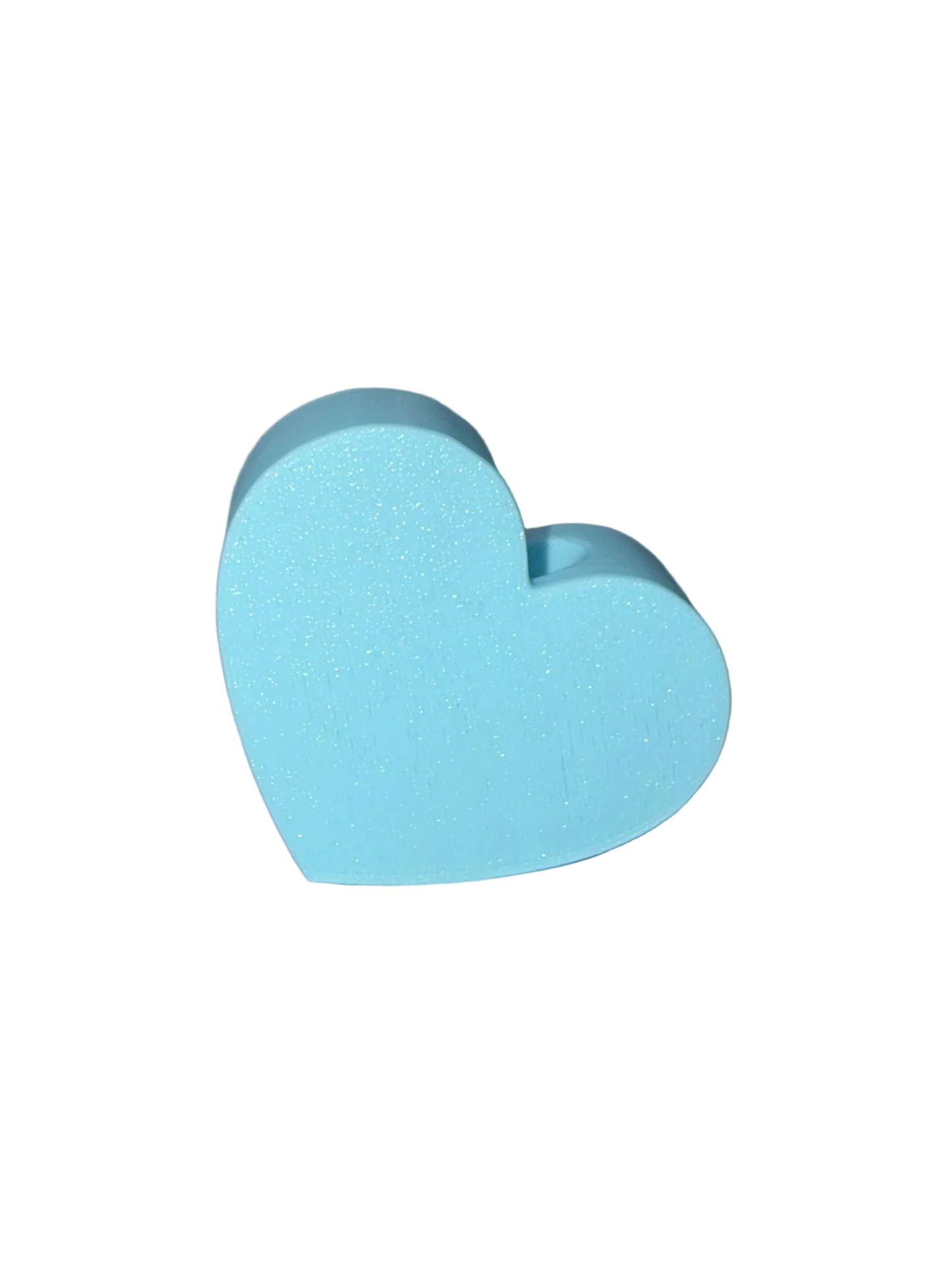 Baby Blue Heart 3D Straw Topper