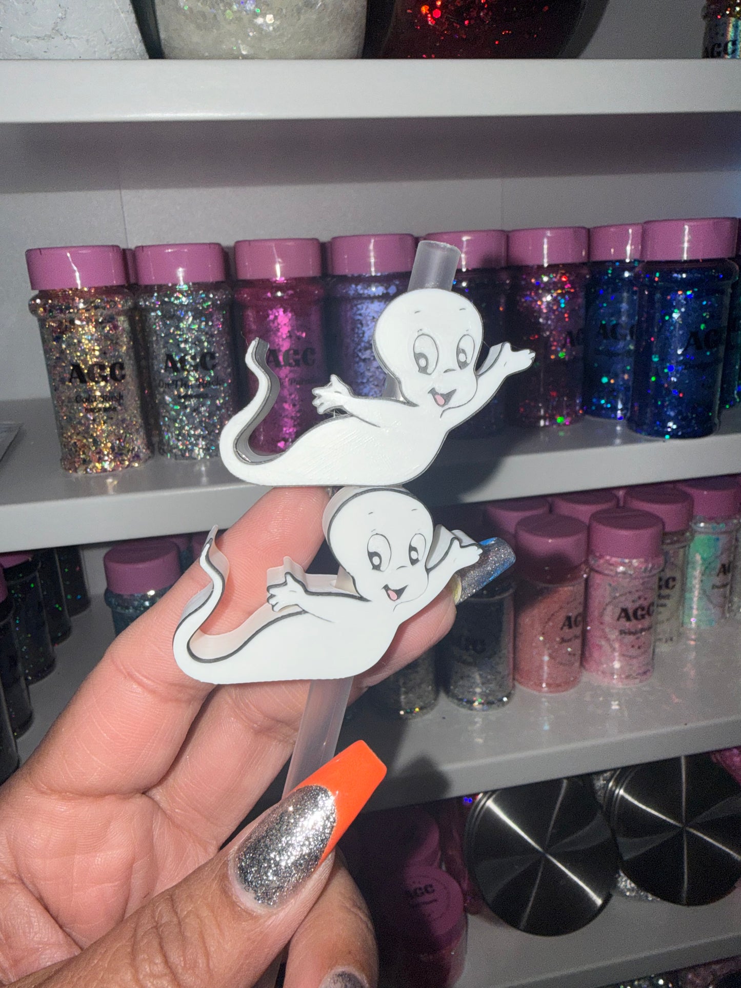 Casper 3D Straw Topper