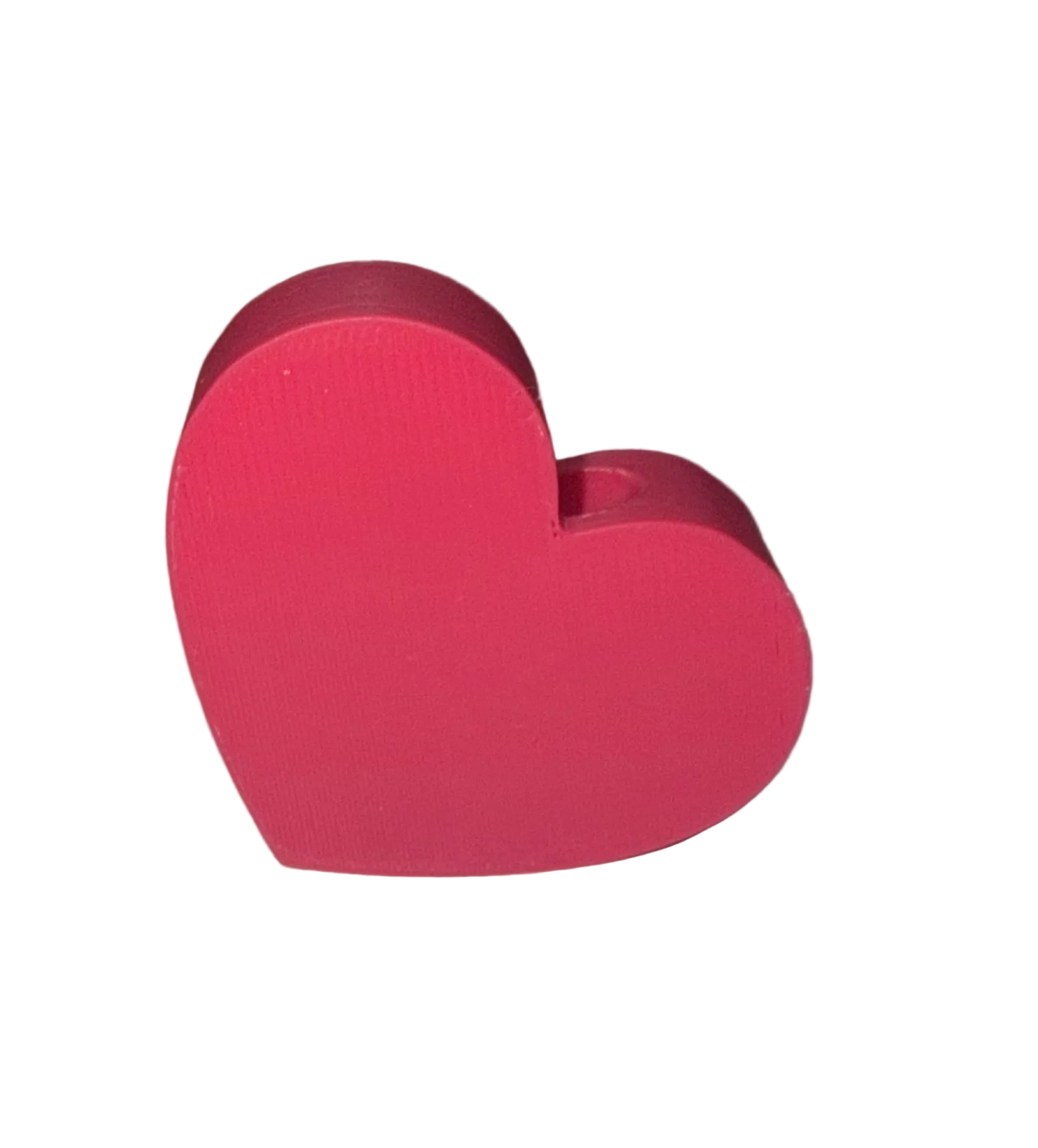 Hot Pink Heart 3D Straw Topper