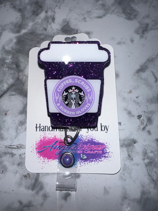 Purple Coffee Badge Reel